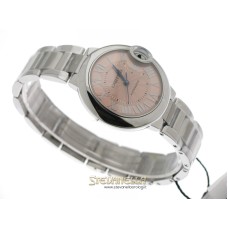 Cartier Ballon Blue 33mm automatico ref. WSBB0046 rosa nuovo